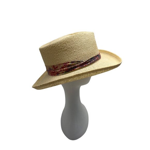 HEAD HEAD HEAD  Brim Straw Hat With Patterned Band main image 12